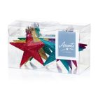 Premier Christmas Tree Rainbow Glitter Stars - Pack 6 - 100mm
