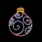 Premier Twinkling FlexiBrights Bauble 245 LEDs 78x59 Red /White