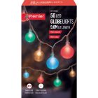 Premier Clear Cap Party String Light 50 LEDs Multi