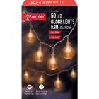 Premier Clear Cap Party String Light 50 LEDs Warm White