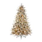 Premier Prelit Snowy Dorchester Pine Luxury Christmas Tree - 600 LED's 2.28m 7.5ft