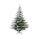 Kaemingk Liberty Spruce Christmas Snowy Tree Green & White - 210cm 7ft