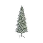 Kaemingk Killington Fir Frosted Christmas Artificial Tree Green & White 240cm 8ft