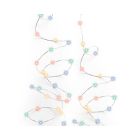 Kaemingk Micro 100 LED Durawise Twinkle Christmas Lights - Multi Coloured with Silver Cable