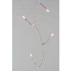 Kaemingk LED Outdoor Twinkle Lights - 180 Bulb Warm White - White Cable