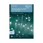 Kaemingk Lumineo 12m Micro LED Outdoor Twinkle Christmas Lights - Cool White