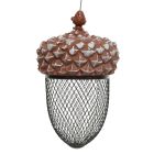 Kaemingk Iron Pinecone Outdoor Birdfeeder