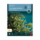 Kaemingk Micro LED Outdoor Christmas Tree Lights - Warm White/Green Cable