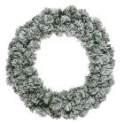 Kaemingk Imperial Christmas Snowy Wreath - Indoor - Green/White - dia 35cm