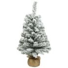 Kaemingk Imperial Mini Snowy Christmas Tree - Indoor - Green/White - dia 35cm - H 60cm