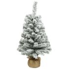 Kaemingk Imperial Mini Snowy Christmas Tree - Indoor - Green/White - dia 46cm - H 90cm