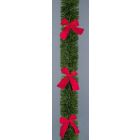 Premier Tinsel With Red Bows - 2.7m x 10cm