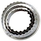 Tala Pastry Cutters Crinkled - Stainless Steel - Set of 3