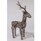 Lumineo Outdoor Christmas LED Wicker Deer - 83cm Warm White