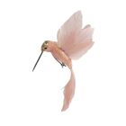 Davies Products Feather Hummingbird Christmas Tree Decoration - 19cm Blush