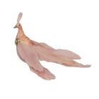 Davies Products Feather Peacock Christmas Tree Decoration - 19cm Blush