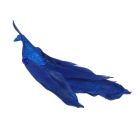 Davies Products Feather Peacock Christmas Tree Decoration - 19cm Navy