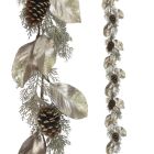 Davies Products Luxury Gold Leaf & Cone Garland - 150cm