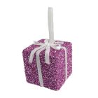 Davies Products Tinsel Gift Christmas Decoration - 10cm Pink