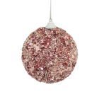 Davies Products Maxi Glitter Christmas Tree Bauble 8cm - Blush