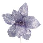 Davies Products Apx Disco Flower Christmas Decoration - 26cm Lilac