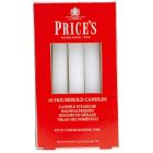 Price's Candles Household Candles - White - Pack of 10