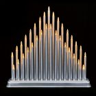 Premier Silver Christmas Candlebridge - 34cm - 33 LED