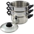 Pendeford Stainless Steel Collection 3 Tier Steamer