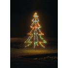 Lumineo 200cm LED Light Up Christmas Tree Black/Multi 420 LEDs