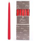 Price's Candles Venetian 10" Candle - Red - Pack of 10
