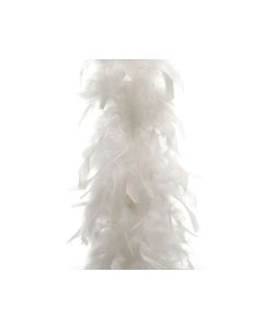 Feather Boa Garland - White