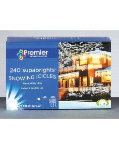 Snowing Icicles 240 LED - Blue