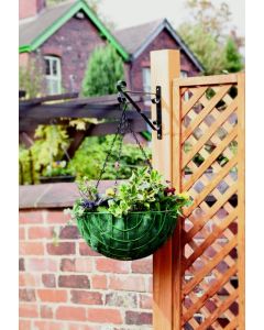 Ambassador - Hanging Basket Bracket - Black - 25cm/10" Black