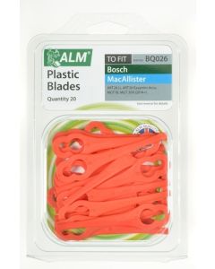 ALM - Plastic Blades - Red - Pack of 20