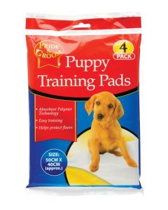 Pride & Groom - Puppy Training Pads - 50cm x 40cm / 4 Pack