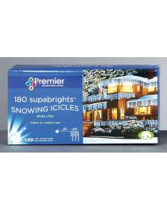 Snowing Icicles 180 LED - Blue & White