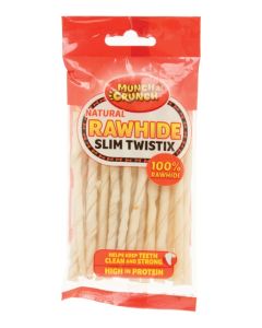 Munch & Crunch - Natural Rawhide Twist Sticks - 80g