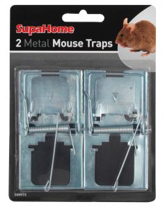 SupaHome - 2 Metal Mouse Traps
