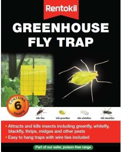 Rentokil - Greenhouse Fly Trap - 6 Traps