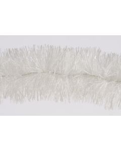 Kaemingk Christmas Tinsel Garland Shiney 6 Ply - White