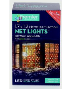 Multi-Action LED Net Lights - 360 LED 3.5 x 1.2m Warm White