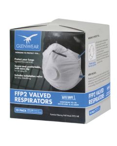 Glenwear FFP2 Valved Respirator - Pack Of 10