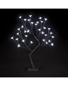 Cherry Blossom Tree Battery Operated - 45cm Ice White LEDs