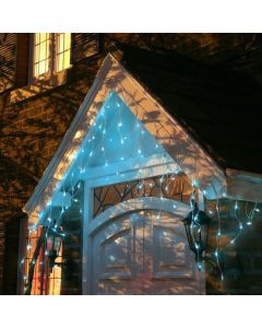 LED Multi Function Icicle Lights - 300 Bulb Blue