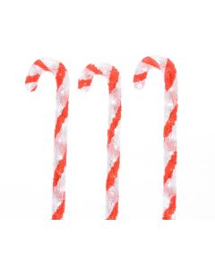 Kaemingk Outdoor LED Acrylic Candy Canes - 60cm Cool White