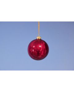 Sparkle Glass Ball - Magenta 8cm