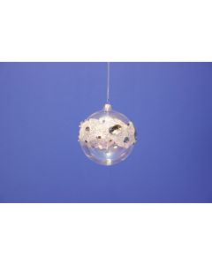 Jewelled Glass Ball - 10cm