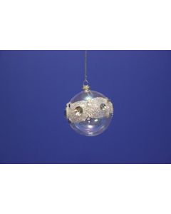 Jewelled Glass Ball - 8cm