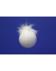 White Feather Ball - 8cm
