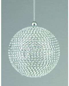 Silver Diamante Ball - 100mm
